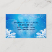 Religiöses Christentum im Himmel Visitenkarte (Rückseite)