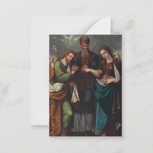 Religiöses Christlich-katholisches Hochzeitgebet H Mitteilungskarte (Vorderseite)