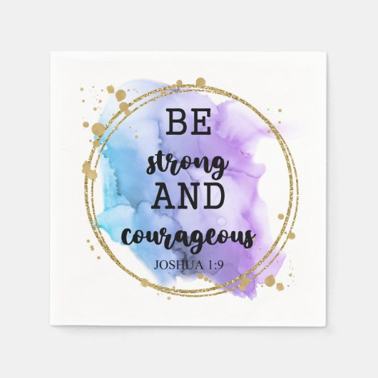 Religiöses Christliches Bibelangebot modern lila Serviette (Vorderseite)