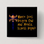Religiöses Crazies Button (Vorderseite)