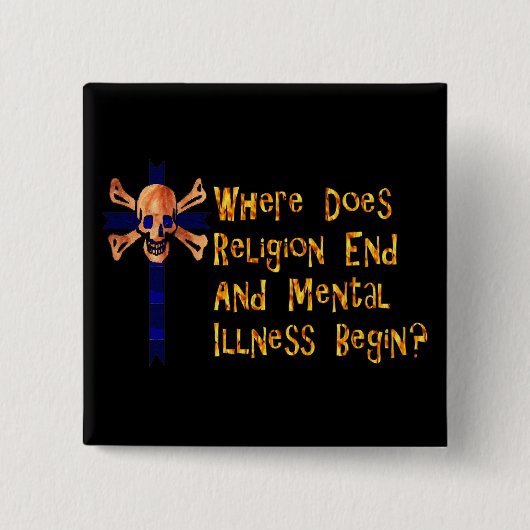 Religiöses Crazies Button (Vorderseite)