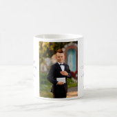 Religiöses Cross Boy First Communion Foto Kaffeetasse (Mittel)
