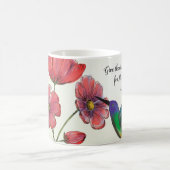 Religiöses Denken an Ihre Blume mit Hummingbird Kaffeetasse (Mittel)