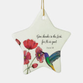 Religiöses Denken an Ihre Blume mit Hummingbird Keramik Ornament (Rechts)