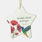 Religiöses Denken an Ihre Blume mit Hummingbird Keramik Ornament (Links)