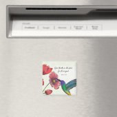 Religiöses Denken an Ihre Blume mit Hummingbird Magnet (In Situ (Geschirrspüler))