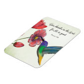 Religiöses Denken an Ihre Blume mit Hummingbird Magnet (Linke Seite)