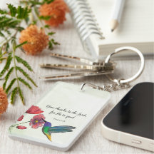 Religiöses Denken an Ihre Blume mit Hummingbird