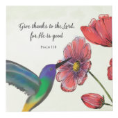 Religiöses Denken an Ihre Blume mit Hummingbird Würfel (Rechts)