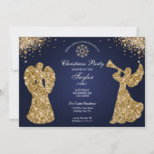 Religiöses Engel Weihnachts-Familienessen Party Einladung (Vorderseite)