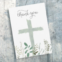 religiöses Ereignis Dankeschön Karte