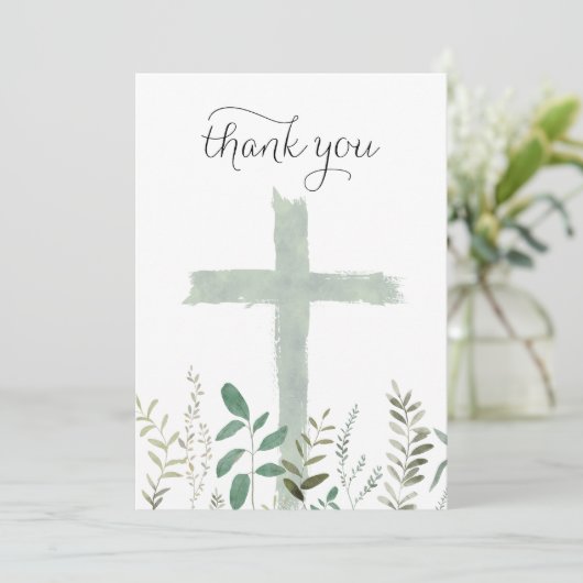 religiöses Ereignis Dankeschön Karte (Stehend Vorderseite)