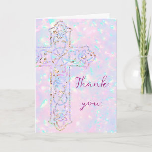 religiöses Ereignis elegante Dankeskarten Einladung