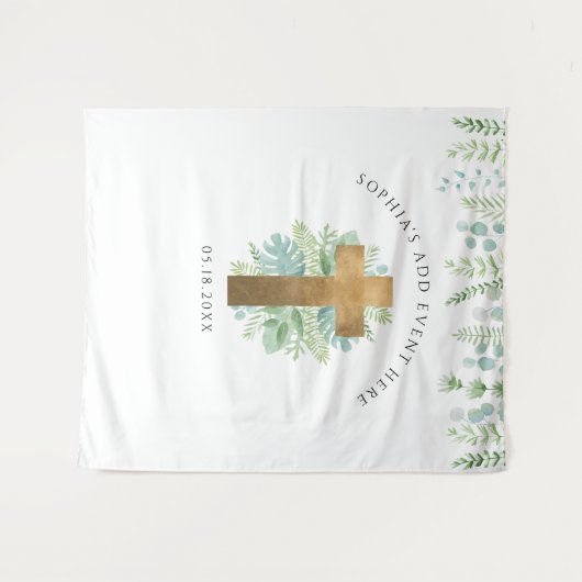 Religiöses Ereignis, elegantes Foto im Grünen Wandteppich (Vorderseite (Horizontal))