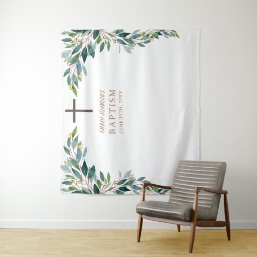 Religiöses Ereignis, Grüntaufe Wandteppich (Beispiel)