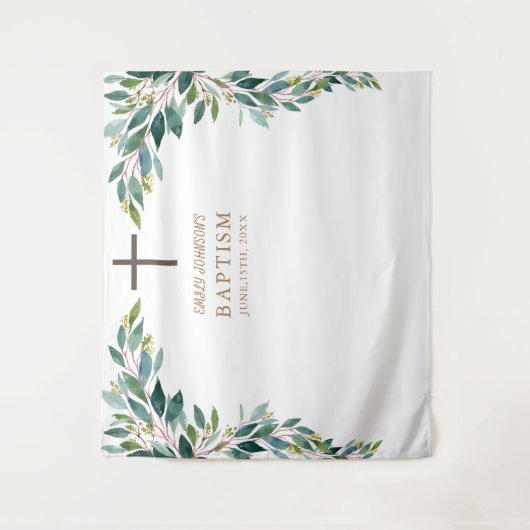 Religiöses Ereignis, Grüntaufe Wandteppich (Vorderseite)