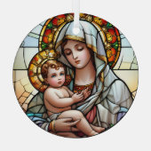 Religiöses festes Glas Ornament Aus Glas (Rückseite)