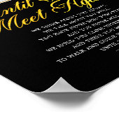 Religiöses Foto Elegantes Memorial Beerdigung Gedi Poster (Ecke)