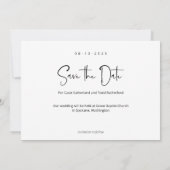 Religiöses Foto Save the Date Karte KJV Verse (Rückseite)