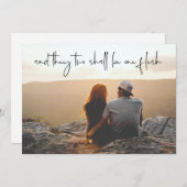 Religiöses Foto Save the Date Karte KJV Verse (Vorne/Hinten)