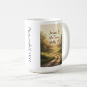 Religiöses Gehen mit mir Kaffeetasse (VorderseiteRechts)