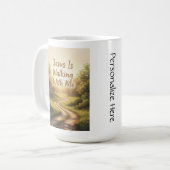 Religiöses Gehen mit mir Kaffeetasse (Vorderseite Links)
