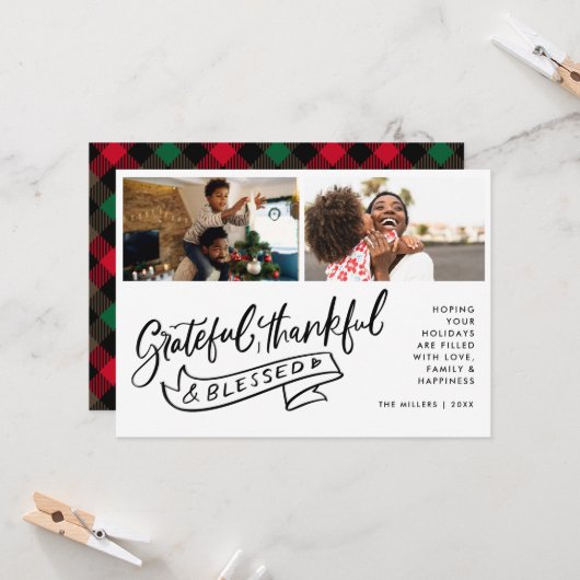 Religiöses gesegnetes Foto Weihnachten (Vorderseite/Rückseite Beispiel)