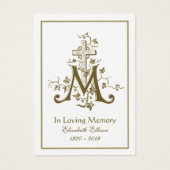 Religiöses Gold-Marian Cross-Beerdigung Gebet (Vorderseite)