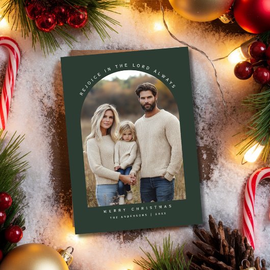 Religiöses Green Arch Foto Freude an Weihnachten