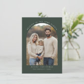 Religiöses Green Arch Foto Freude an Weihnachten (Stehend Vorderseite)