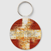 Religiöses Halbtonkreuz Schlüsselanhänger (Vorderseite)