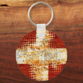 Religiöses Halbtonkreuz Schlüsselanhänger (Vorderseite)