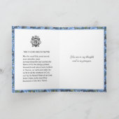 Religiöses heiliges Gesicht Jesu floral Karte (Innenseite)