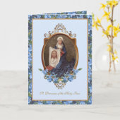 Religiöses heiliges Gesicht Jesu floral Karte (Gelbe Blume)