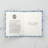 Religiöses heiliges Gesicht Jesu floral Karte (Innenseite)