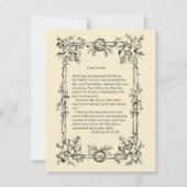 Religiöses Heiliges Herz der Jesus-Schrift Gebet (Rückseite)