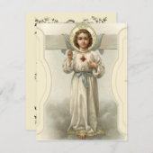 Religiöses Heiliges Herz der Jesus-Schrift Gebet (Vorne/Hinten)