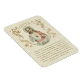 Religiöses Heiliges Herz Jesu Katholisches Gebet Magnet (Rechte Seite)