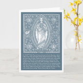 Religiöses Heiliges Herz Jesus katholische Gebetsk Karte (Gelbe Blume)