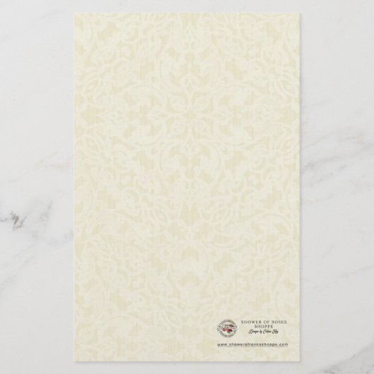 Religiöses Heiliges Herz Jesus Vintage Rose (Rückseite)