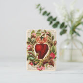 Religiöses Heiliges Herzgebet für das abgesetzte S Platzkarte (Stehend Vorderseite)