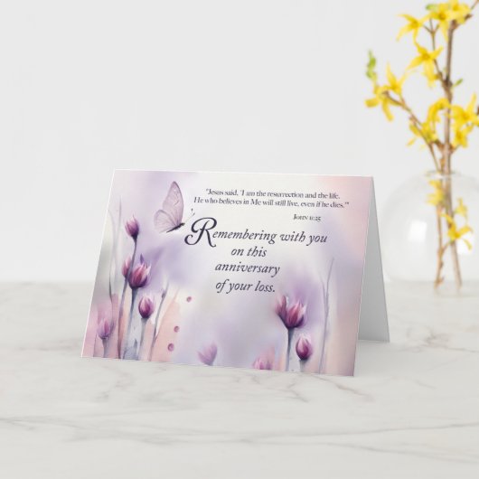 Religiöses Jubiläum der Blume des Verlustes Butter Karte (Gelbe Blume)