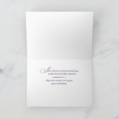 Religiöses Jubiläum der Loss Lila Blume Bibel Karte (Innenseite)