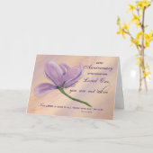 Religiöses Jubiläum der Loss Lila Blume Bibel Karte (Gelbe Blume)