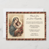 Religiöses katholisches Beileid Jesus Beerdigung D Dankeskarte (Vorderseite)