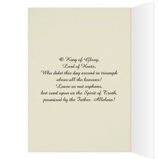 Religiöses katholisches Fest der Besteigung von (Innen (Links))