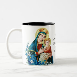 Religiöses katholisches Gebet Jungfrau-Marys Jesus Zweifarbige Tasse