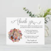 Religiöses katholisches Jungfrau-Mary-Beileid Dankeskarte (Stehend Vorderseite)