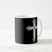 Religiöses katholisches Kreuz Christlich Kaffeetasse (VorderseiteRechts)