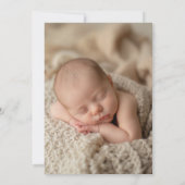 Religiöses, katholisches Script-Taufen-Foto Einladung (Rückseite)